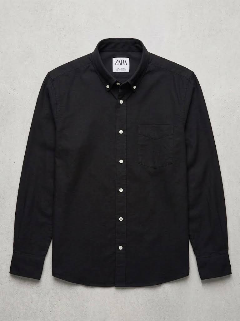 download Zara Regular-Fit Oxford Shirt - Image 1