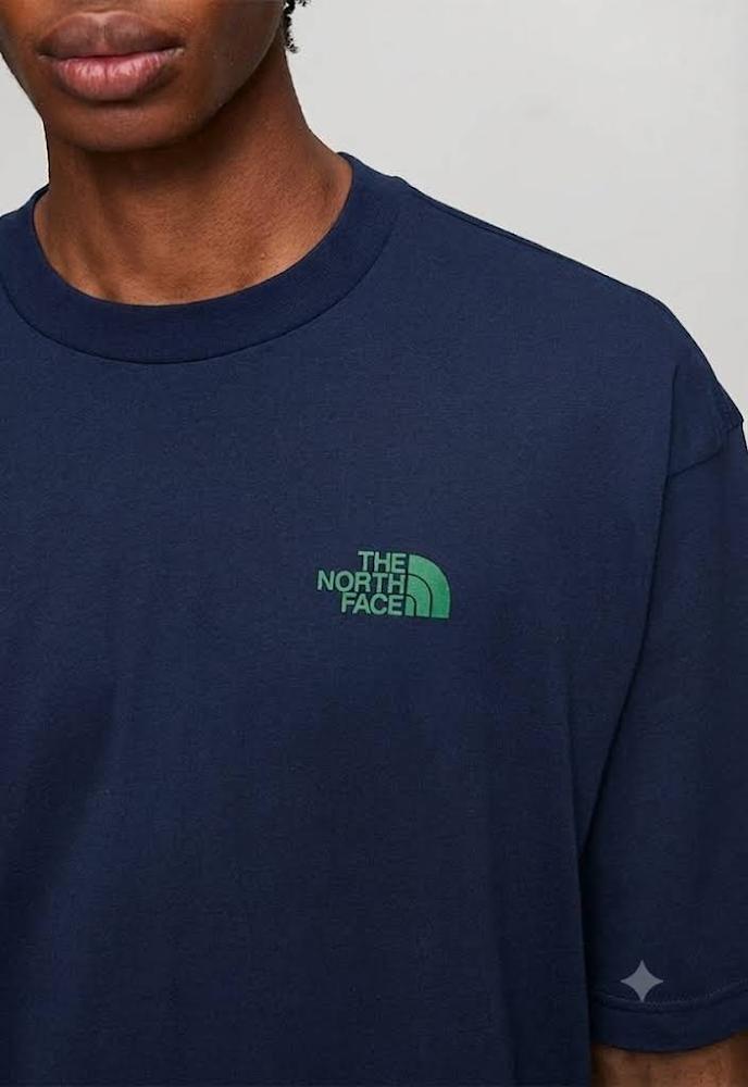 download (3) T-shirt The North Face Globe print oversized - Image 1