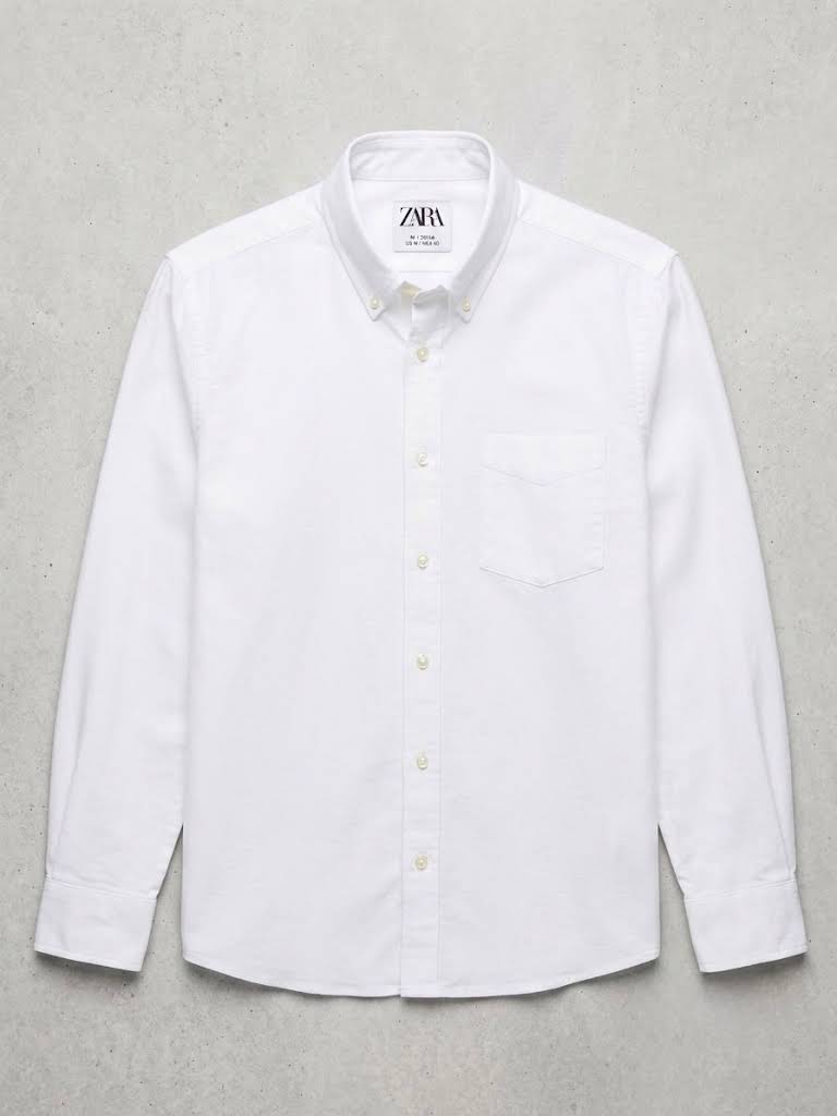 download (3) Zara Regular-Fit Oxford Shirt - Image 1
