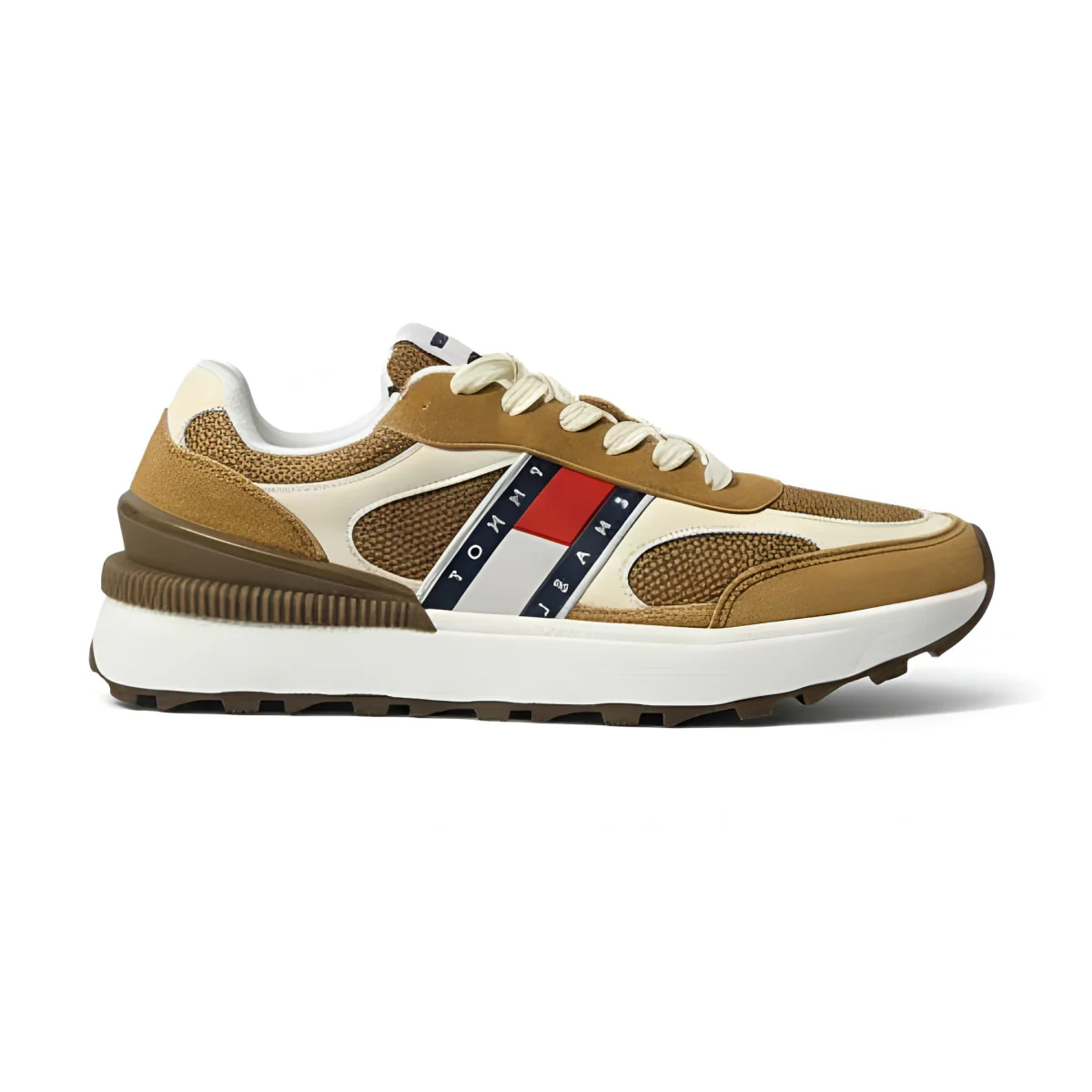 tommy-hilfiger-jeans-tjm-technical-runner-ess-em0em01537-whttan-shoes-jlood-172 Tommy Hilfiger Jeans TJM Technical Runner ESS EM0EM01537 - Image 1