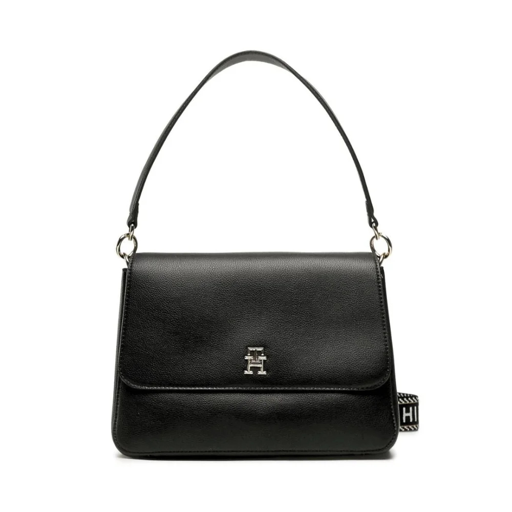 tommy-hilfiger-life-shoulder-bag-aw0aw14510-blk-black-bags-jlood-841 Tommy Hilfiger Life Shoulder Bag - Image 1