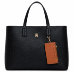 TOMMY HILFIGER DISTINCT Logo Detail Satchel Bag