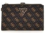 GUESS Laurel SLG Double Zip Organizer Coal Logo