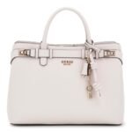 GUESS Black Solid Gregoria Large Satchel Bag