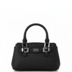 GUESS Women Katya Typography Crossbody Satchel Bag