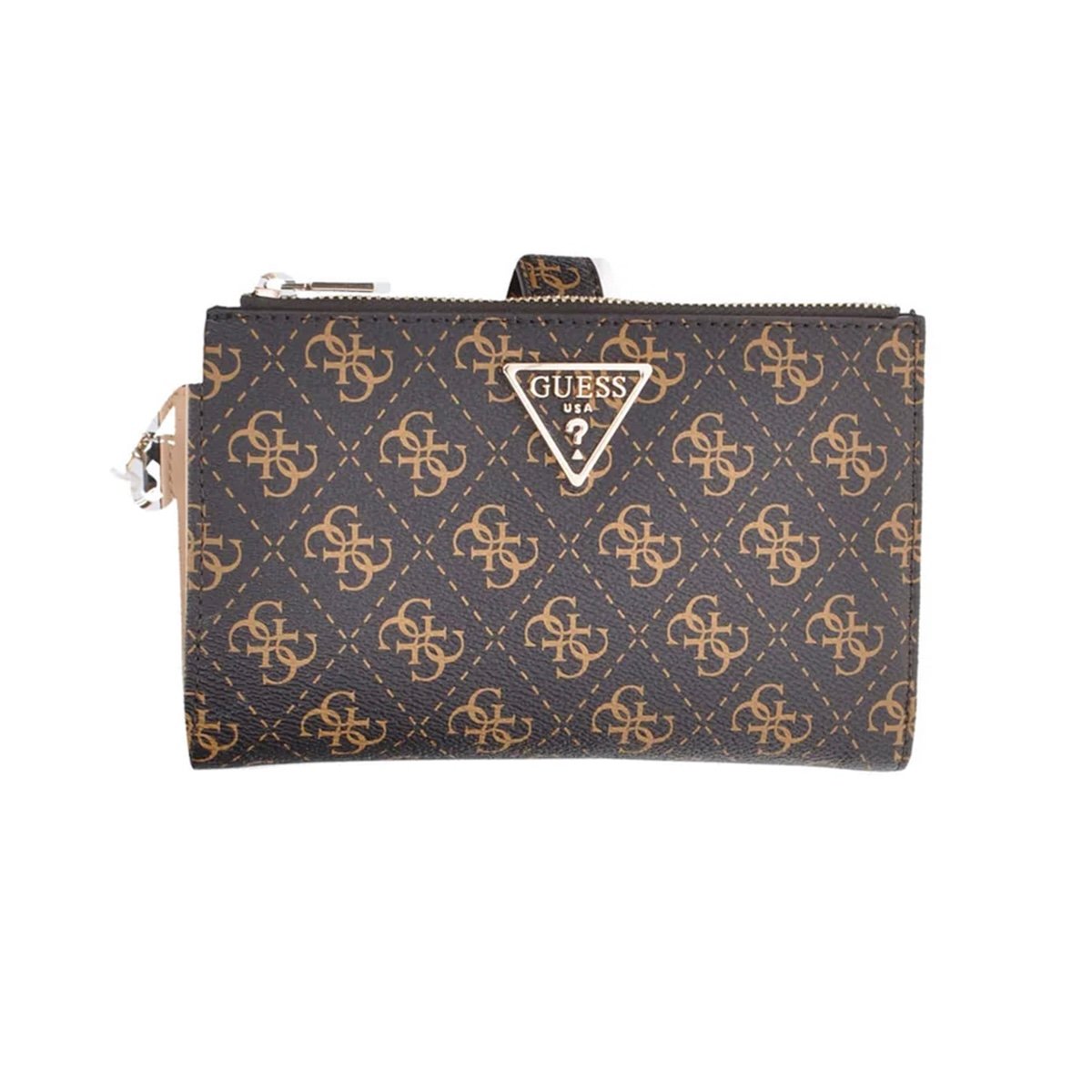 IMG_5876 GUESS Laurel SLG Double Zip Organizer Coal Logo - Image 1