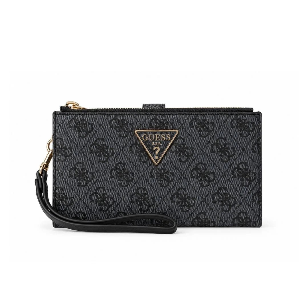 IMG_5880 GUESS Laurel SLG Double Zip Organizer Coal Logo - Image 1