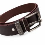 Polo Ralph Lauren Mens Big Pony Logo Plaque Leather Belt