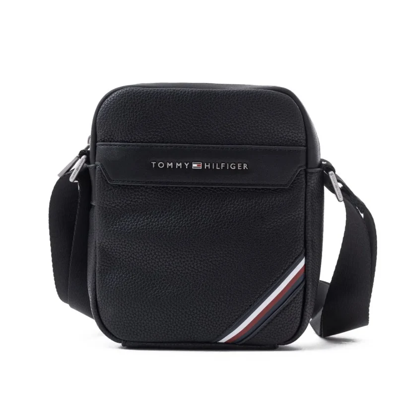 tommy-hilfiger-1985-crossbody-bag-men-black-bags-jlood-634 Tommy Hilfiger Crossbody Messenger Bag For Men - Image 1