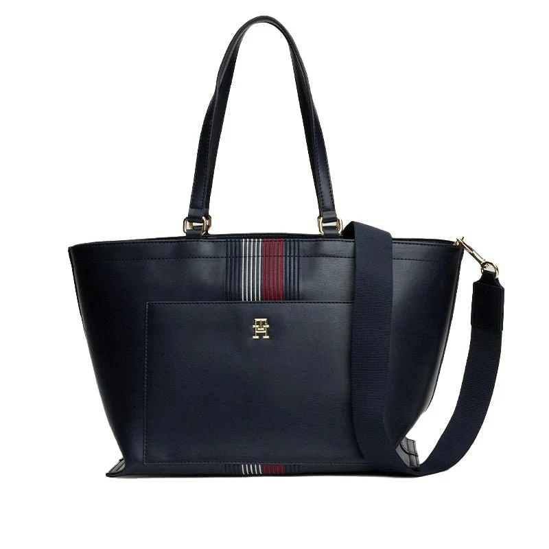 tommy-hilfiger-corporate-th-monogram-tote-shoulderbag-navy-tb38-9641334 TOMMY HILFIGER Corporate TH Monogram Tote-Shoulderbag - Image 1
